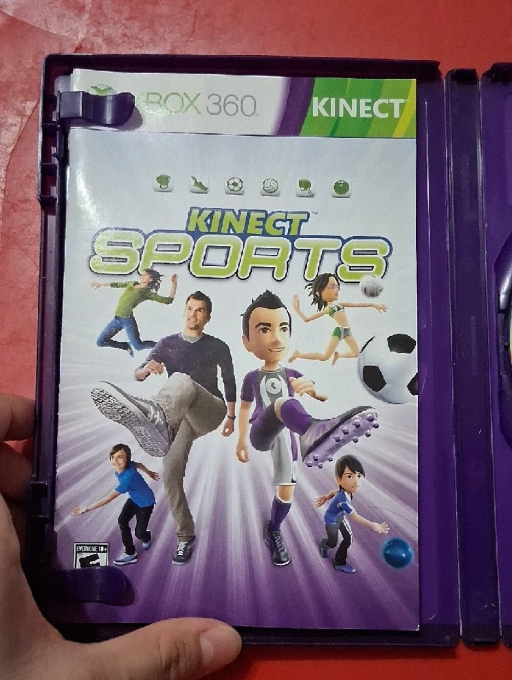 Microsoft Kinect Sports Xbox 360 — Purple & Green Cover Art